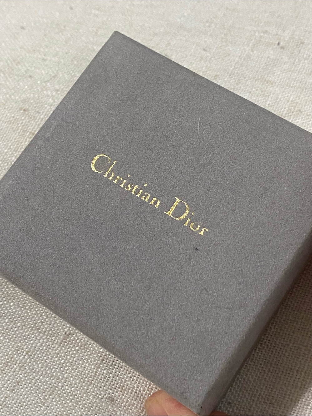 LKNW Vintage Christian Dior Cufflinks with Box Gold Tone Logo Basketweave - Picture 11 of 12